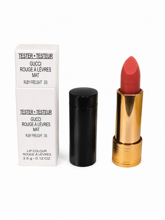 Gucci Other - Gucci Rouge à Lèvres Mat Lipstick - Ruby Frelight 316 (Coral Pink)